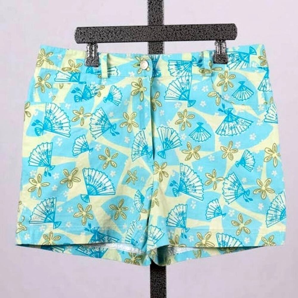 Vintage Lilly Pulitzer Shorts Women's Size 2 Beach Coastal Preppy Colorful Ocean